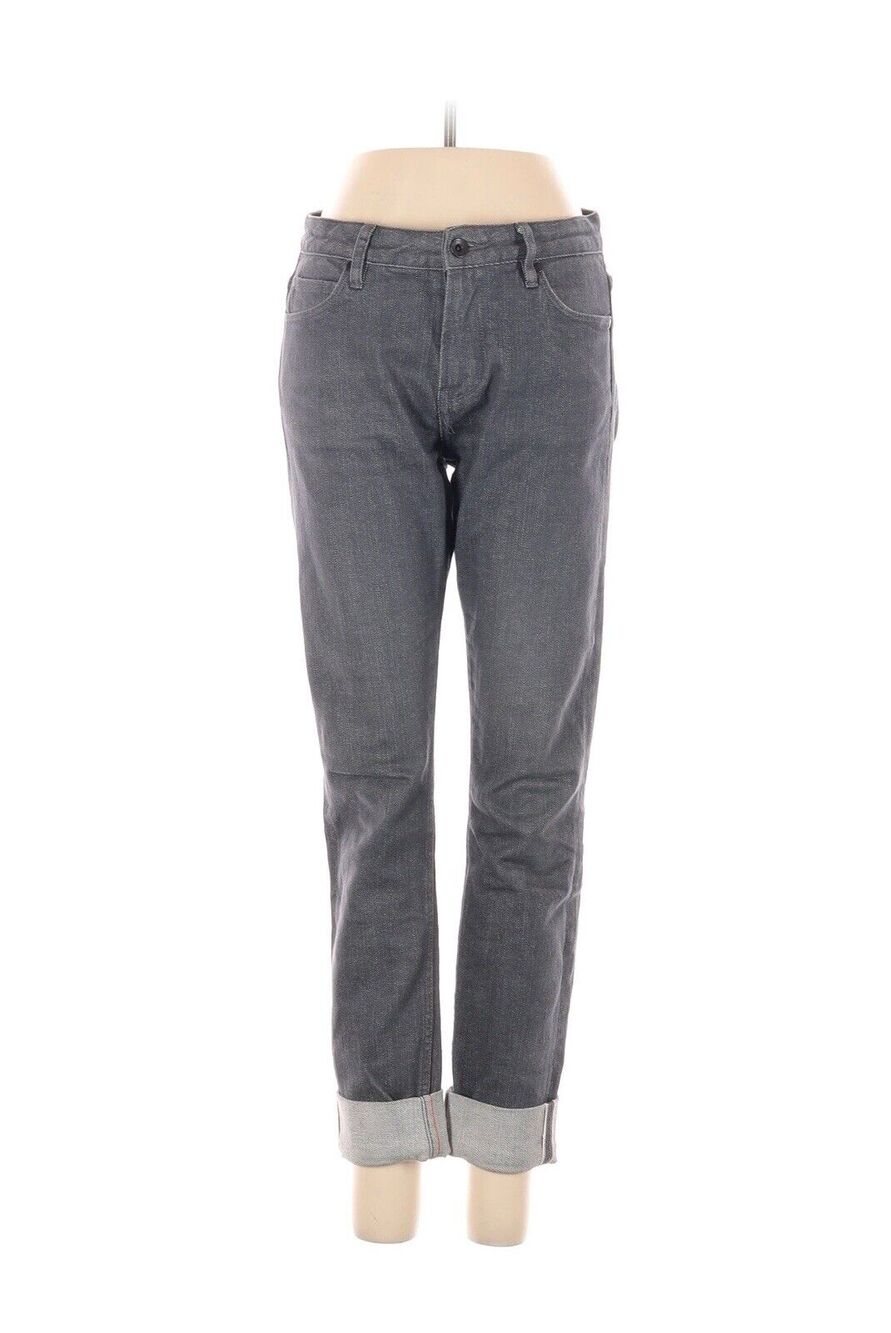 Doublewood Project Jeans Grey Japanese Selvedge Straight Leg Denim 26